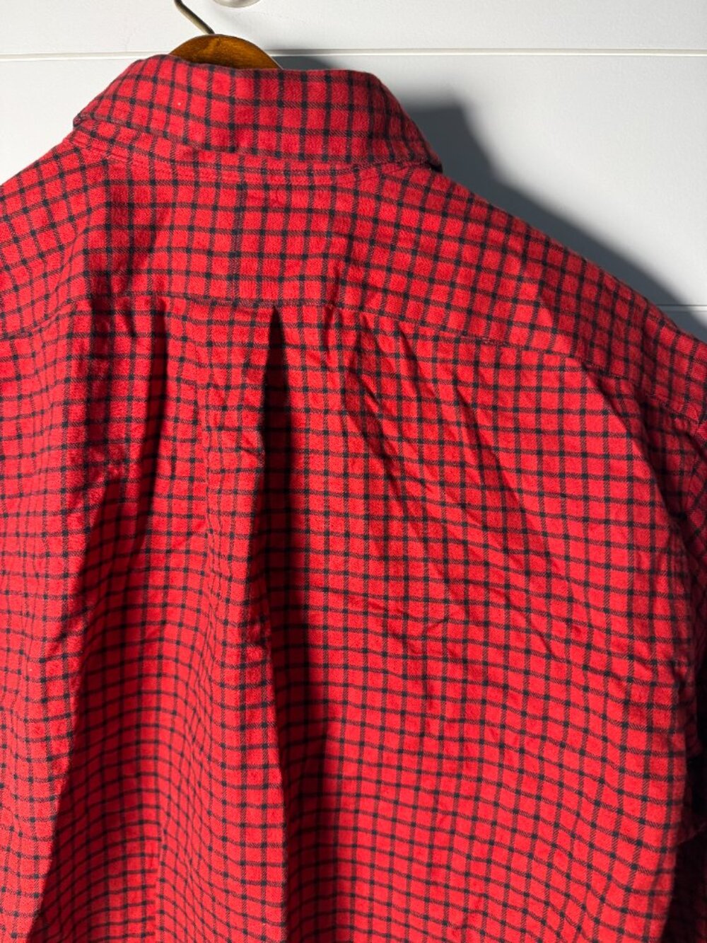 Ralph Lauren Classic Fit Red & Black Check/Plaid Button Down Sz M - Picture 8 of 9